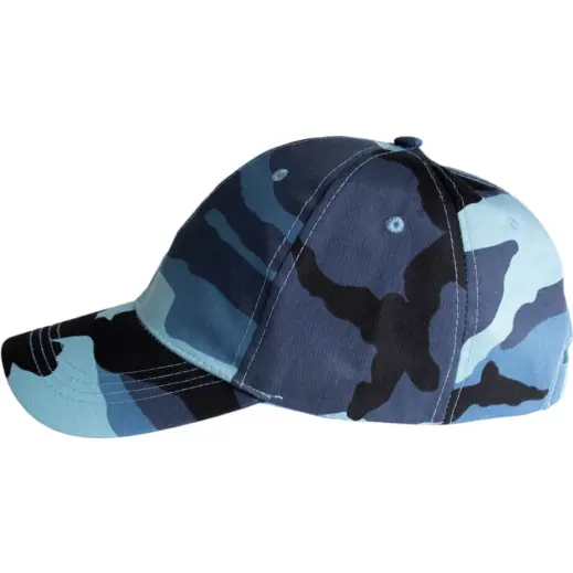 FWRD Basic 6 Panel Camo Cap Camo-Blue Side